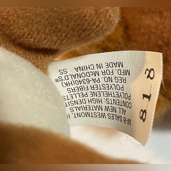 Ty Beanie Babies Nuts The Squirrel PVC Pellets RARE Retired 1996 4th Gen - Picture 12 of 12